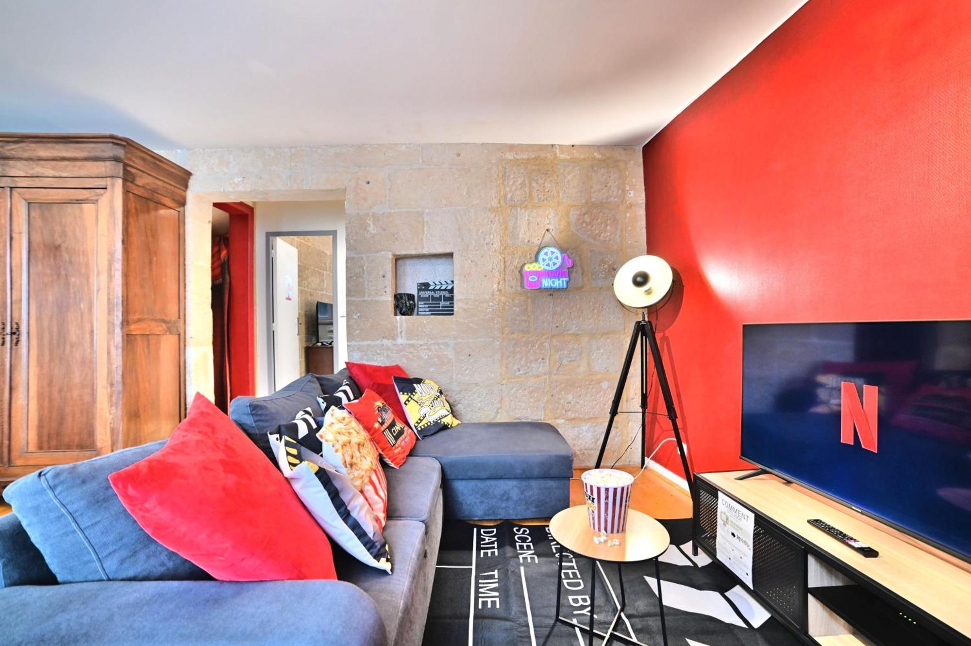 Olympia - Terrasse - Parking Gratuit - Centre Ville - Rez De Chaussee - Fibre Tv 4K 桑特 外观 照片